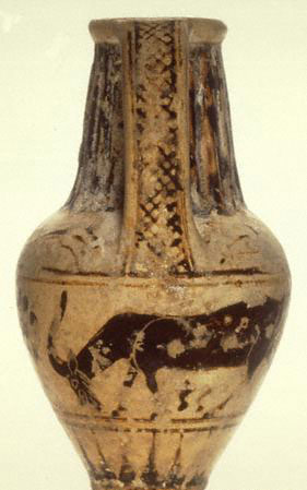 Αρύβαλλος σε σχήμα γυναικείου κεφαλιού, 670 - 630 π.Χ.